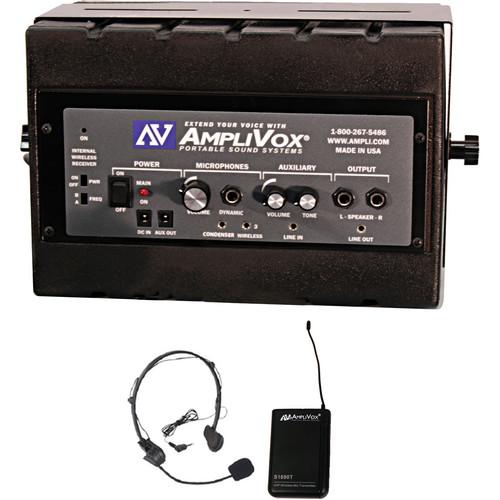 AmpliVox Sound Systems Mity Box Amplified Speaker with Wireless Microphone