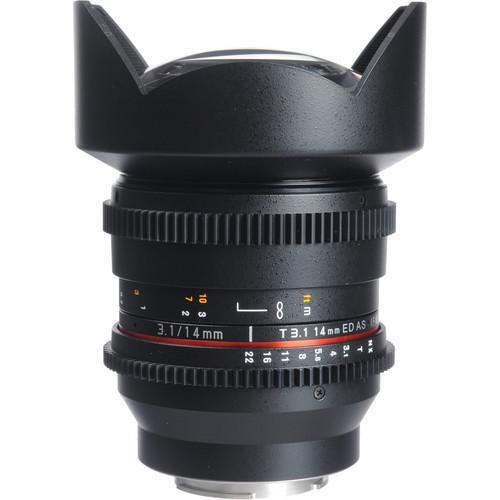 Bower 14mm T3.1 Super Wide-Angle Cine Lens For Samsung NX Mount Cameras