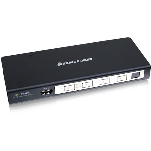 IOGEAR AVIOR 4-Port HD HDMI Switcher with IR Remote & RS-232 Support