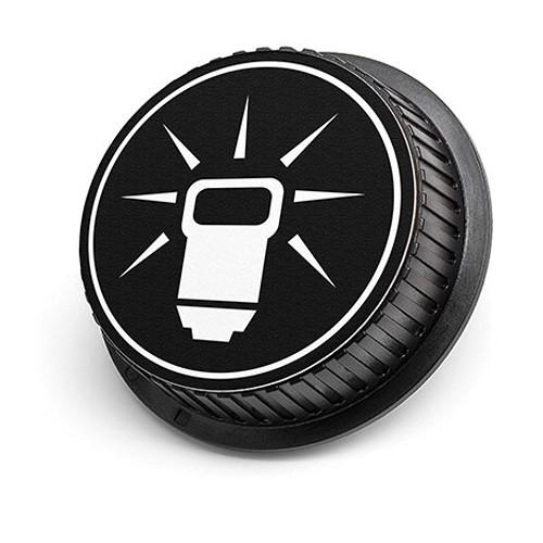 LenzBuddy Flash Icon Rear Lens Cap for Canon Cameras