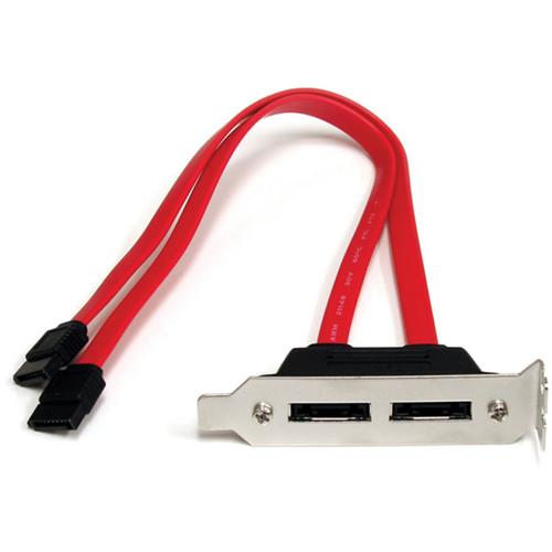 StarTech 2-Port Low-Profile SATA to eSATA Plate Adapter