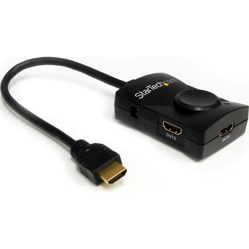 StarTech ST122HDMILE 2 Port HDMI Video Splitter with USB Powered Audio