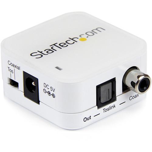 StarTech Two-Way Digital Coax to Toslink Optical Audio Converter Repeater