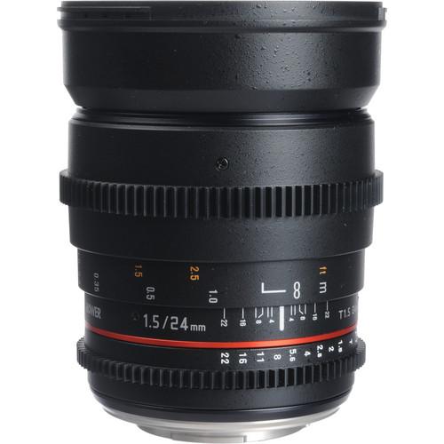 Bower 24mm T1.5 Ultra-Fast Wide-Angle Cine Lens For Olympus 4 3 Mount Cameras