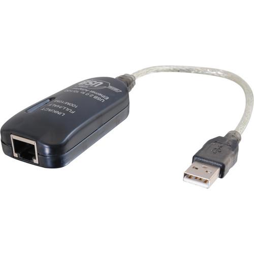C2G 7.5" USB 2.0 Fast Ethernet Adapter Cable