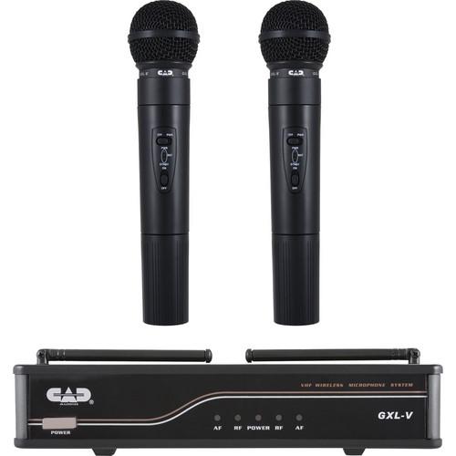 CAD VHF Dual Channel Handheld Wireless Microphone System