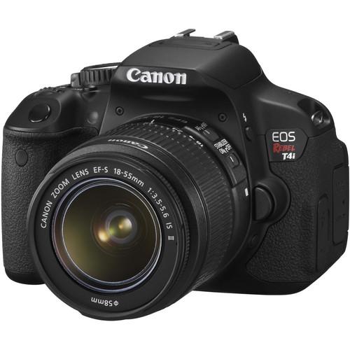 Canon EOS Rebel T4i Digital Camera with EF-S 18-55mm f 3.5-5.6 IS II Lens - Refurbished