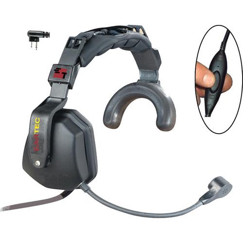 Eartec Ultra Single Headset with Inline PTT & Motorola 2-Pin Connector