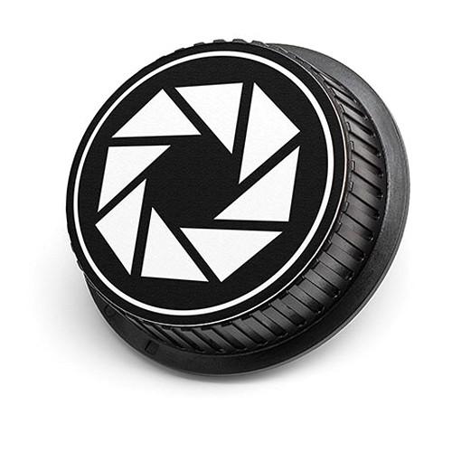 LenzBuddy Aperture Icon Rear Lens Cap for Nikon Cameras