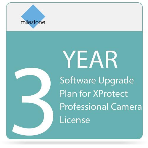 Milestone 3-Year Software Upgrade Plan for XProtect Professional Camera License