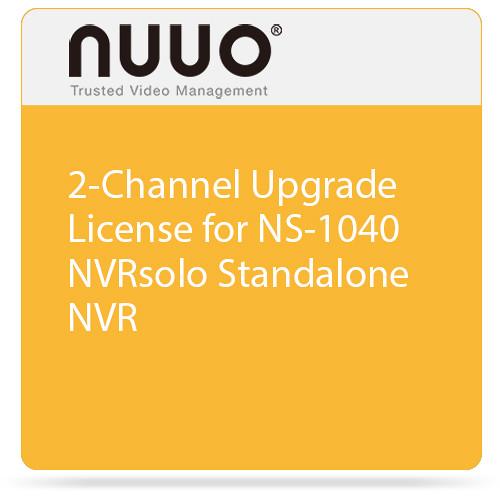 NUUO 2-Channel Upgrade License for NS-1040 NVRsolo Standalone NVR