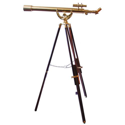 Olivon 60mm 32x Brass Refractor Telescope with Tripod