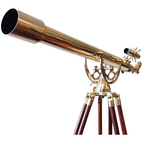 Olivon 80mm 32x Brass Refractor Telescope with Tripod