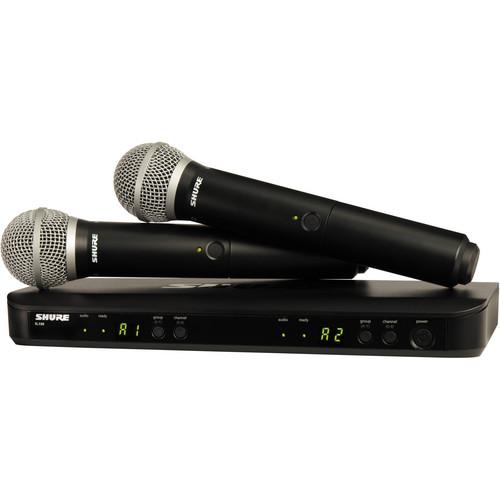 Shure BLX288 PG58 Dual-Transmitter Handheld Wireless System with 2 PG58 Mics