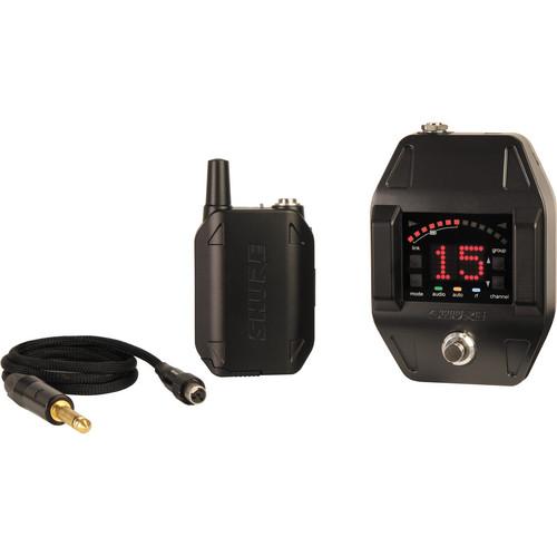 Shure GLXD16 Bodypack Wireless System with GLXD6 Guitar Pedal Receiver