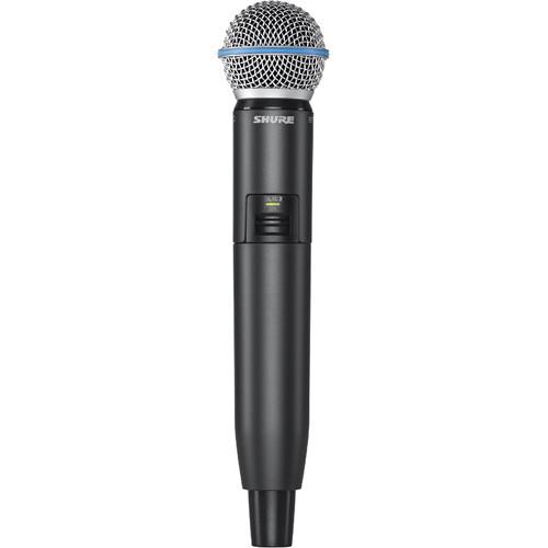 Shure GLXD2 Handheld Transmitter with Beta 58A Microphone Element