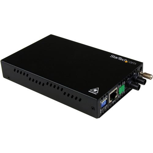 StarTech ET90110ST2 10 100 Mb s Multi Mode Fiber Media Converter ST 2km