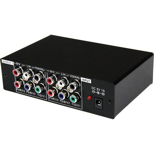 StarTech ST123HDA 3 Port Component Video Splitter with Digital Audio