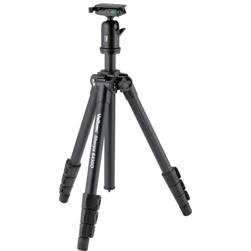 Velbon Sherpa 6430D Aluminum Combo Tripod with QHD-63D Ball Head