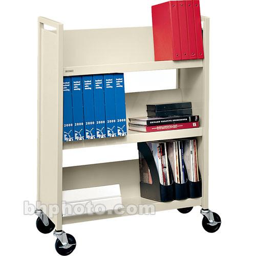 Bretford Mobile Utility Truck with 3 Slanted Shelves - Putty