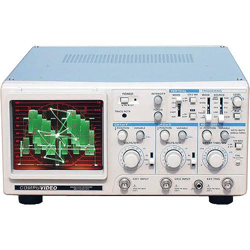 Compuvideo SVR-1100B Dual Channel Composite Waveform Monitor and Vectorscope, Monochrome CRT