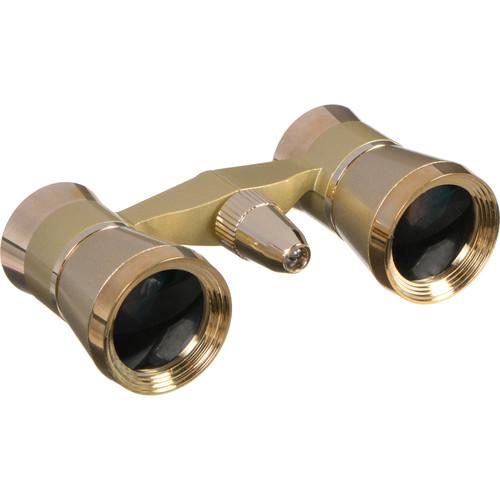 LaScala Optics 3x25 Othello Opera Glasses with Red Flashlight