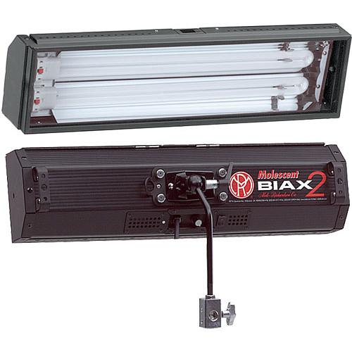 Mole-Richardson Biax-2 Omni Fluorescent Light with Local, DMX Dimmng - 110 Total Watts