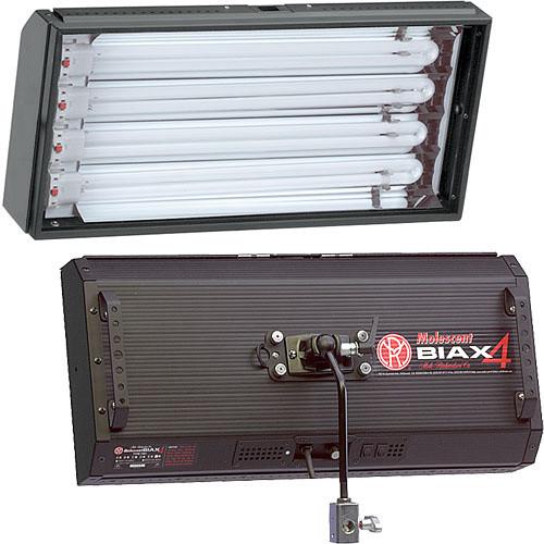 Mole-Richardson Biax-4 Omni Fluorescent Fixture with Local, DMX Dimming - 220 Total Watts