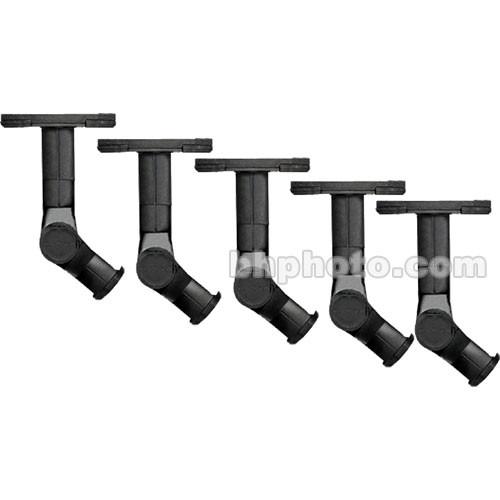 SANUS WMS5B Wall Ceiling Mount Bracket for Satellite Speakers - 5 Pieces - Black