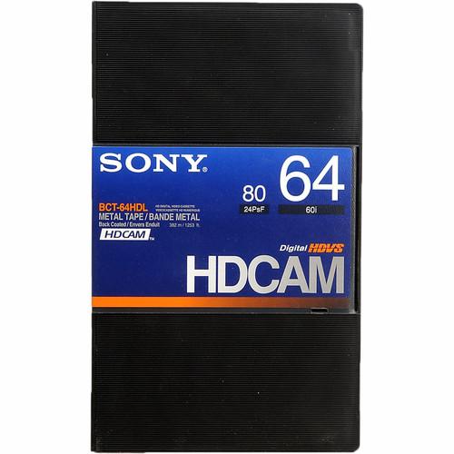 Sony BCT-64HDL HDCAM Videocassette, Large