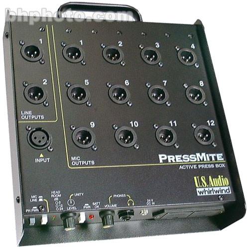 Whirlwind PRESSMITE Active Press Box with 1 Mic Line in to 12 Mic 2 Line Out