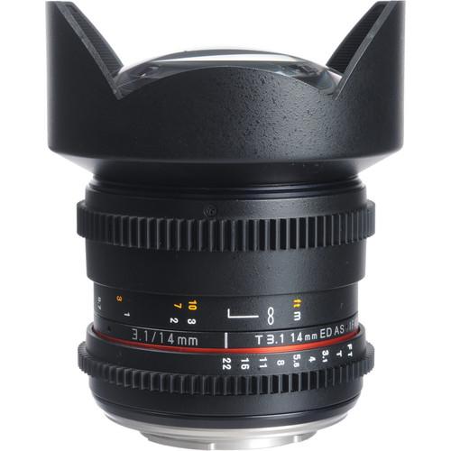 Bower 14mm T3.1 Super Wide-Angle Cine Lens For Olympus 4 3 Mount Cameras
