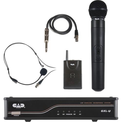 CAD UHF Dual Channel Handheld and Bodypack Wireless Microphone System