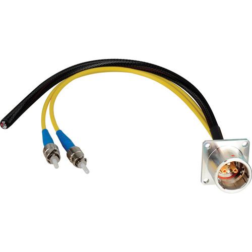 Camplex 18" Lemo EDW to Duplex ST Fiber & Blunt Lead Power Breakout Cable
