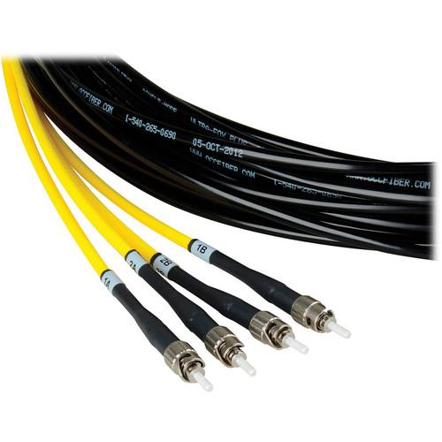 Camplex Two-Channel ST Single-Mode Fiber Tactical Snake Cable