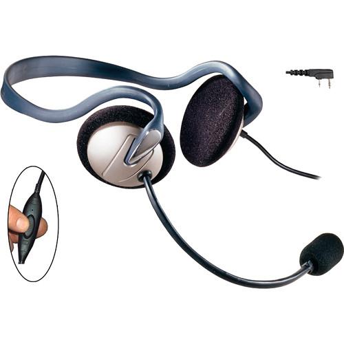Eartec Monarch Headset with Inline PTT & 2-Pin Kenwood Connector