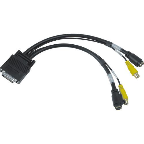 Matrox 1' LFH60 to Dual Composite S-Video TV Adapter Cable, Matrox, 1', LFH60, to, Dual, Composite, S-Video, TV, Adapter, Cable