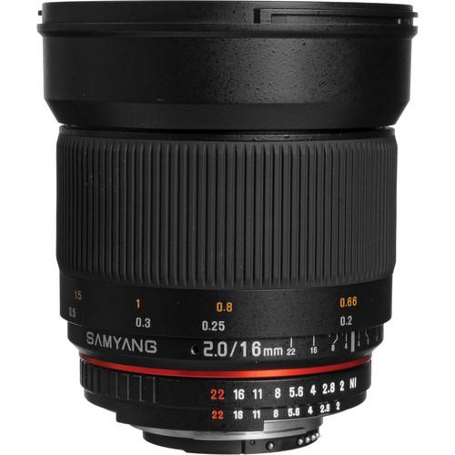 Samyang 16mm f 2.0 ED AS UMC CS Lens for Nikon