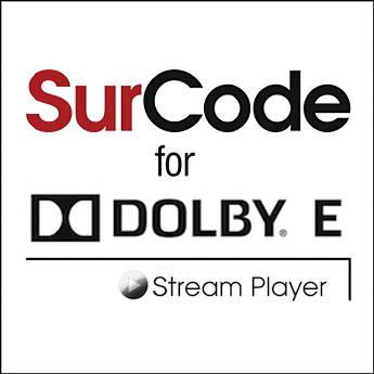 SurCode for Dolby E Stream Player Plug-In Version 2.0