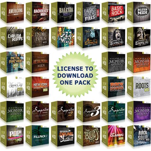 Toontrack Generic Drum MIDI Pack Software