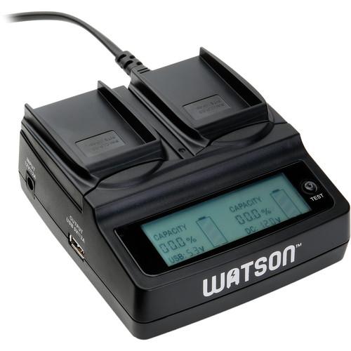 Watson Duo LCD Charger with Two LP-E8 Battery Plates