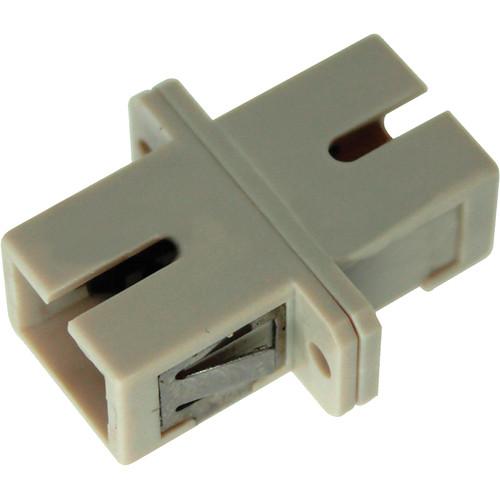 Camplex Multimode Simplex SC to SC Fiber Adapter with Phosphor Bronze Sleeve and Plastic Flange