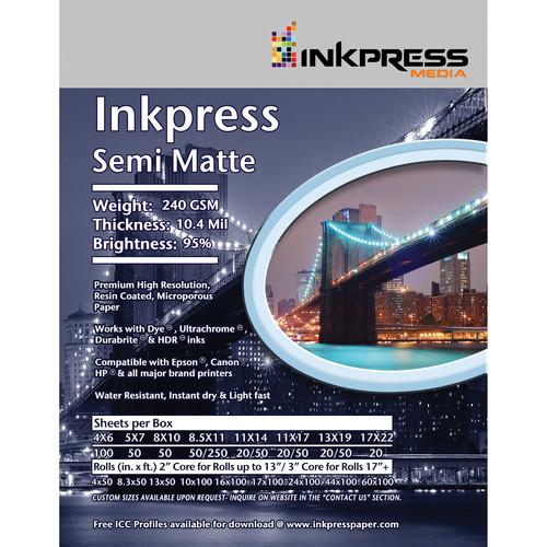 Inkpress Media Semi-Matte 250 Photo Inkjet Paper