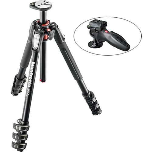 Manfrotto MT190XPRO4 Aluminum Tripod Kit with 324RC2 Joystick Head and Quick Release System