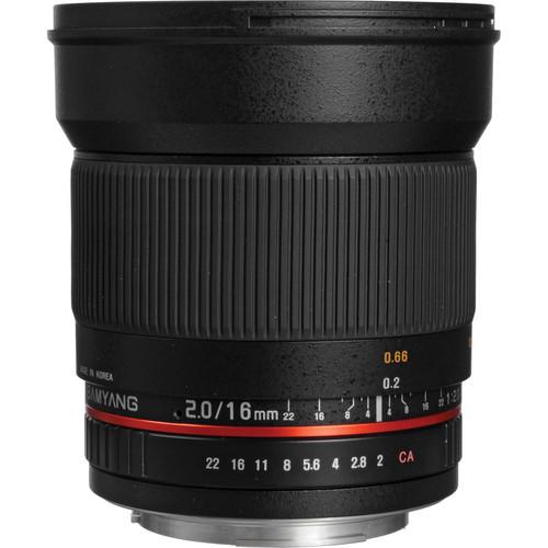 Samyang 16mm f 2.0 ED AS UMC CS Lens for Canon
