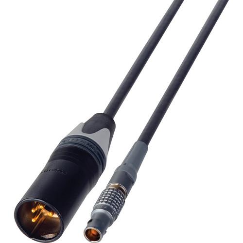 TecNec Laird 2-Pin LEMO Male to 4-Pin XLR Male Power Cable for TeraDek Cube Encoders