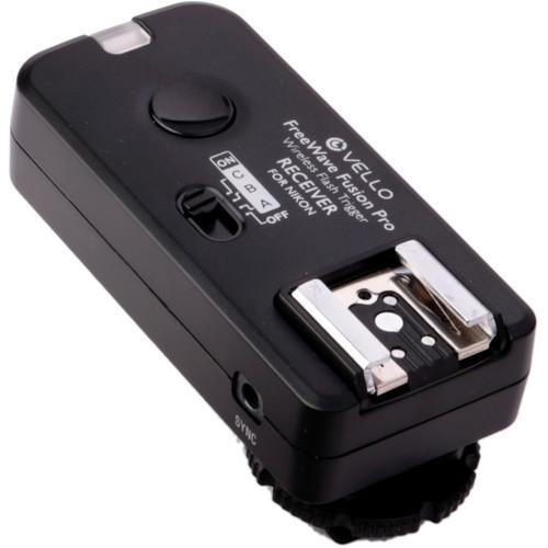 Vello FreeWave Fusion Pro Wireless Flash Receiver Remote Control for Nikon DSLRs