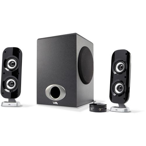 Cyber Acoustics CA-3810 2.1 Channel Powered Speaker System with Control Pod