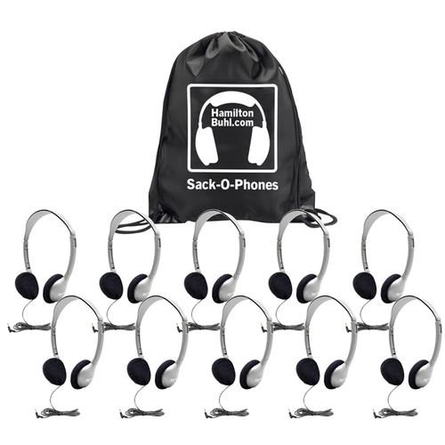 HamiltonBuhl Sack-O-Phones HA2 Personal Headsets with Foam Ear Cushions