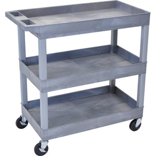 Luxor 32 x 18" Three-Shelf Utility Cart